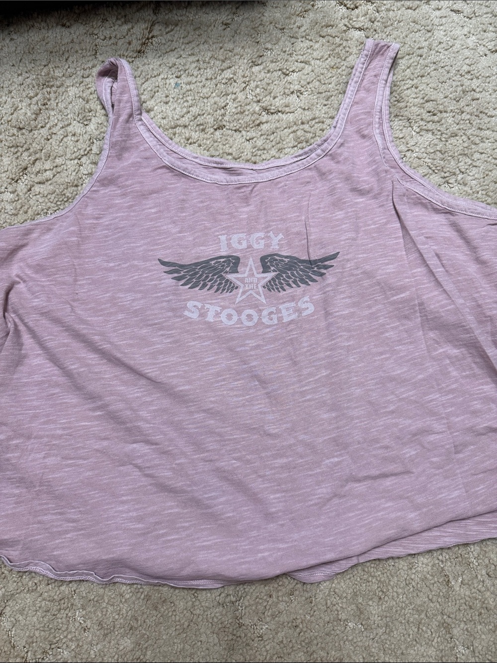 Lucky Brand Lavender Pink Graphic Tank Top